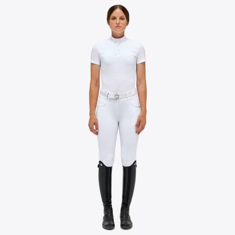 Polo de concours Jersey S/S Pleated Bib  - CAVALLERIA TOSCANA