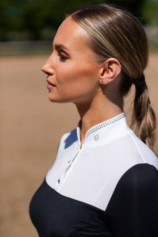 Polo de concours manches longues Revenew Black Edition - Equestrian Stockholm