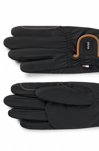 Gants d'équitation Nybrid Noir - Boss Equestrian