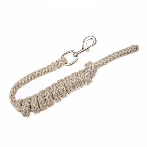 Longe avec mousqueton argenté Mattes