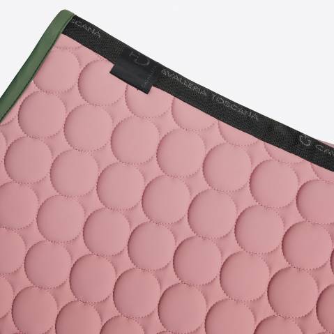 Tapis de selle Circle Quilted Rose Vert - CAVALLERIA TOSCANA