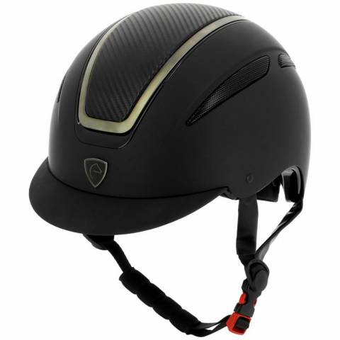 Casque d'équitation Agris noir chrome carbone - Equi-thème