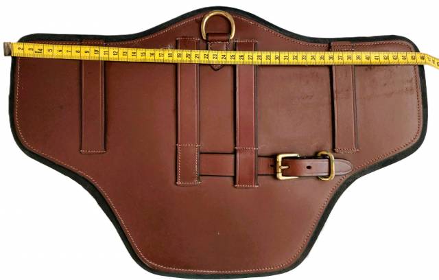 Bavette en cuir pour sangle &eacute;quitation