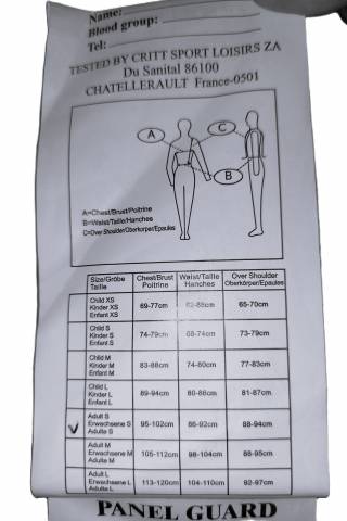 Gilet de protection Protecto Adult niveau 3, taille S