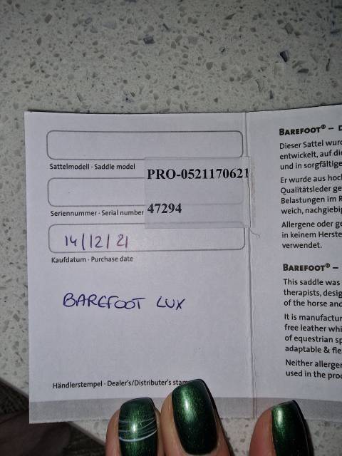 Selle barefoot cherokee pro