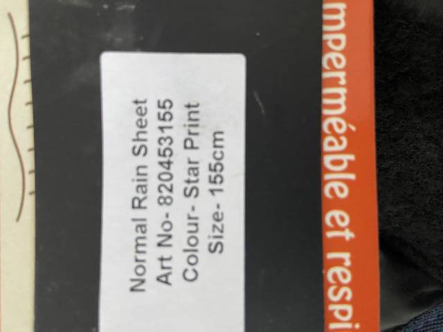 Couverture d'équitation 