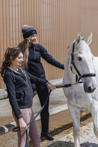 Sweat zippé à capuche Juliette Je t'aime - Equithème