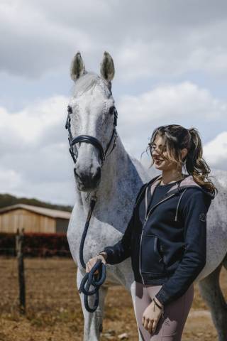 Sweat zippé à capuche Juliette Je t'aime - Equithème