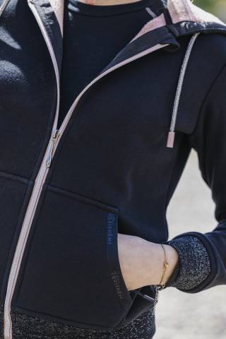 Sweat zippé à capuche Juliette Je t'aime - Equithème