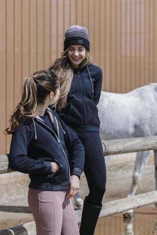 Sweat zippé à capuche Juliette Je t'aime - Equithème