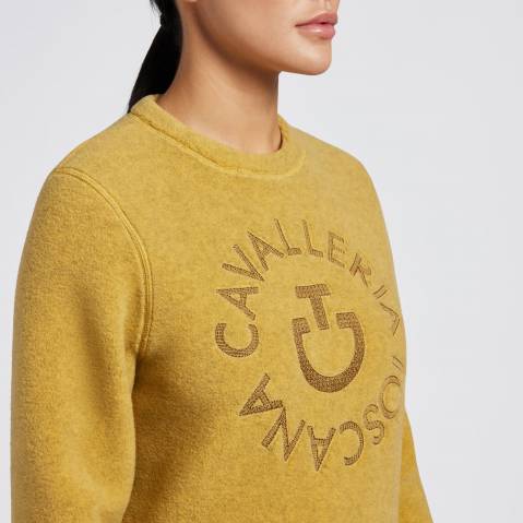 Pull Fleece Crew Neck Golden Ocre - CAVALLERIA TOSCANA