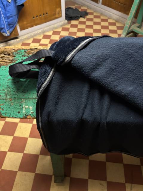 Couvre rein polaire HORZE bleu marine