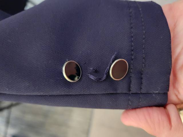 Veste de concours équithème bleu foncé 