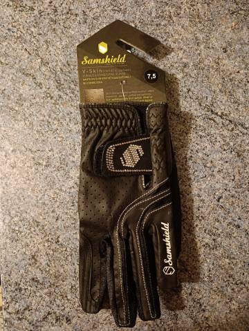 Gants D'équitation Samshield V-Skin Avec Strass Swarovski - Noir, Taille 7.5, Confort Et Adhérence Optimale