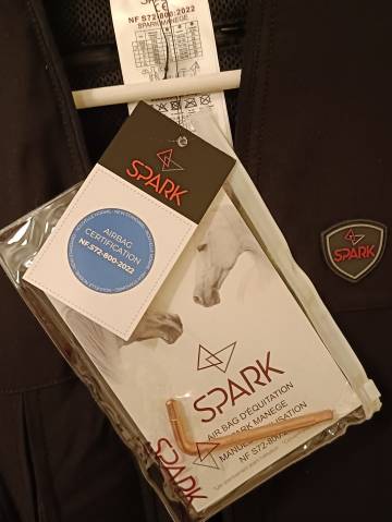 Airbag Spark – Taille XS – Noir