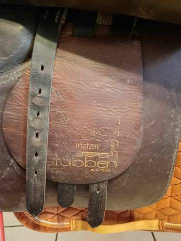 Selle Dressage Stubben Tristan, 18 pouces marron