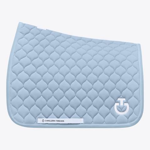Tapis de selle circular bleu ciel - Cavalleria toscana - respirant