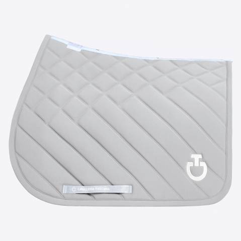 Tapis de selle Diamond et lines Gris - cavalleria toscana - respirant