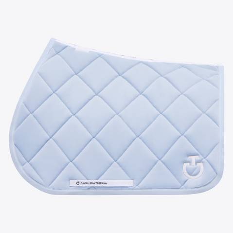 Tapis de selle Diamond quilted bleu ciel - Cavalleria toscana - respirant