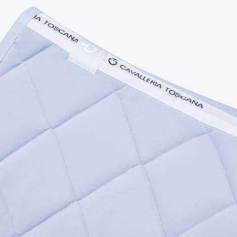 Tapis de selle Diamond quilted bleu ciel - Cavalleria toscana - respirant