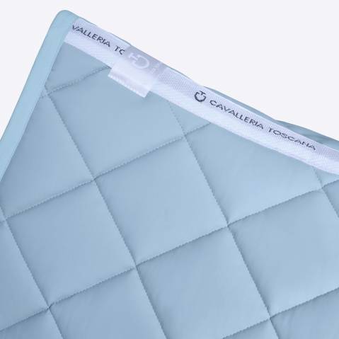 Tapis de selle Diamond quilted bleu ciel - Cavalleria toscana - respirant