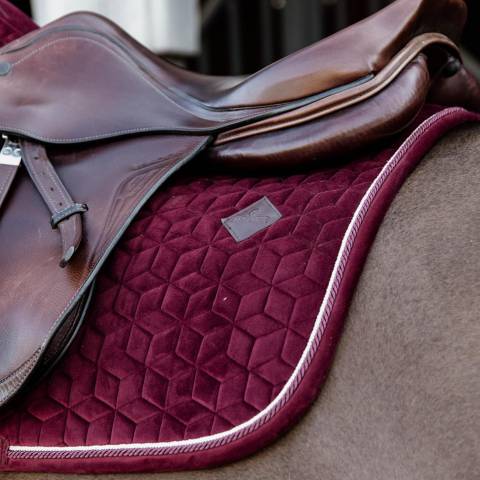 Tapis de Selle Mixte Kentucky Velvet &ndash; Bordeaux
