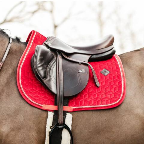 Tapis de Selle Mixte Kentucky Velvet – Rouge