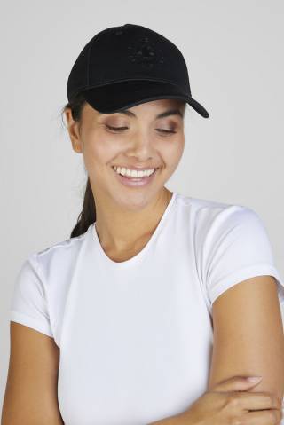 Casquette perfor&eacute;e noire Athleisure Pikeur
