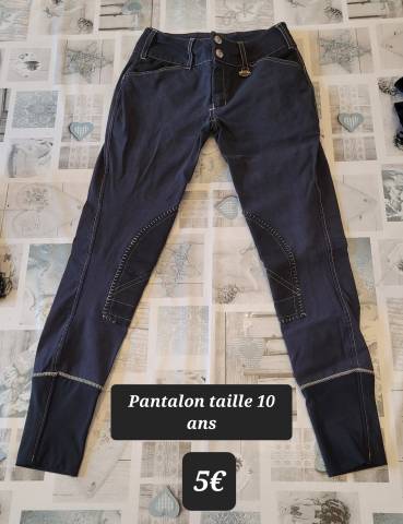 Pantalon d'équitation marque Equine couture 10 ans 