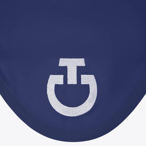 Bonnet anti mouches en tissu bleu - Cavalleria toscana - jersey léger