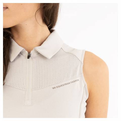 Polo Zippé Sans Manches Isa BR