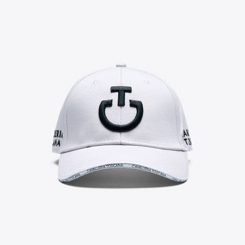 Casquette brodée Gris clair logo noir - Cavalleria Toscana