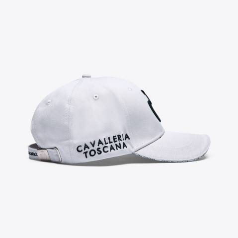 Casquette brodée Gris clair logo noir - Cavalleria Toscana