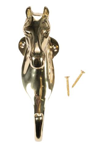 Supporte Tete De Cheval 1 Crochet Laiton HKM