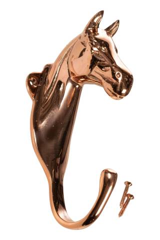 Supporte tête De Cheval 1 Crochet Laiton HKM