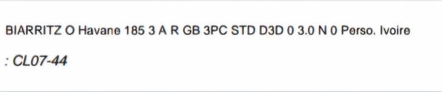 Selle Biarritz O 18.5 havane ivoire 2022