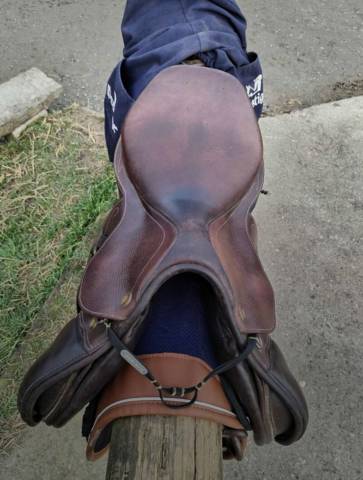 Selle d'obstacle Prestige, taille du siège 17'5