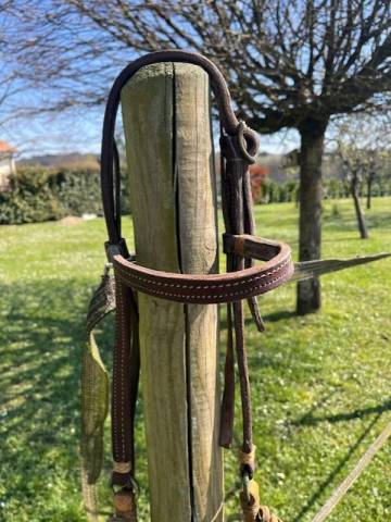 BRIDE EN CUIR GAUCHO ARGENTIN (COWBOY)