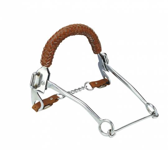 Hackamore Cheval Muserolle Tressée