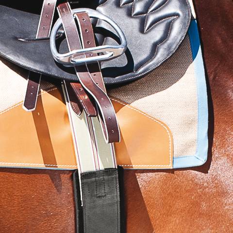 Couvre reins jute galonn&eacute; - PETITPAS - Renforts cuir