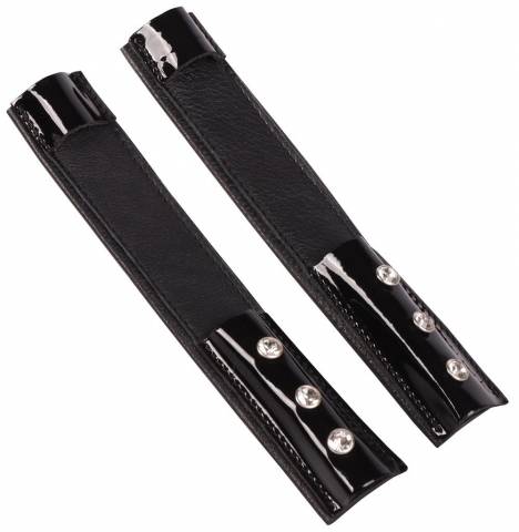 Protection d'éperon noirs vernis à strass - Harry's Horse