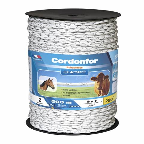 Corde 6 mm tressé extérieur 500 M: Cordonfor