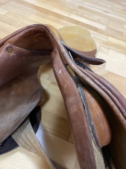 Selle mixte forestier cuir marron 