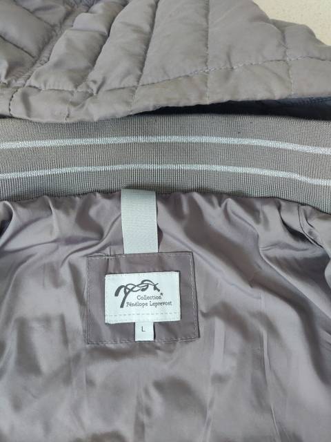 Doudoune grise Penelope Leprevost