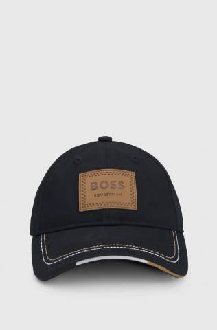 Casquette vintage patch cuir - Boss equestrian