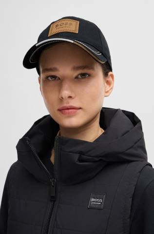 Casquette vintage patch cuir - Boss equestrian