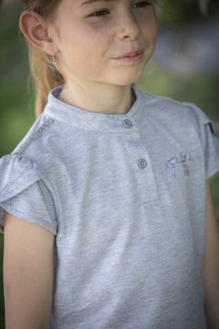 Polo manches courtes julieta - Pénélope collection - tissu irisé