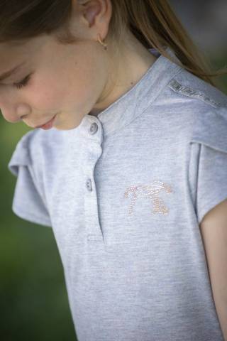 Polo manches courtes julieta - Pénélope collection - tissu irisé