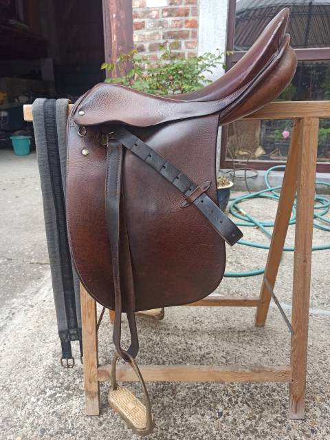 Selle mixte Stübben vintage 