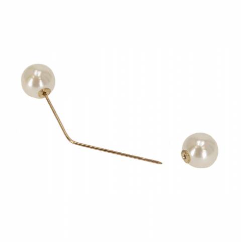 Perles blanches pour pions - qhp - bijoux de crini&egrave;re